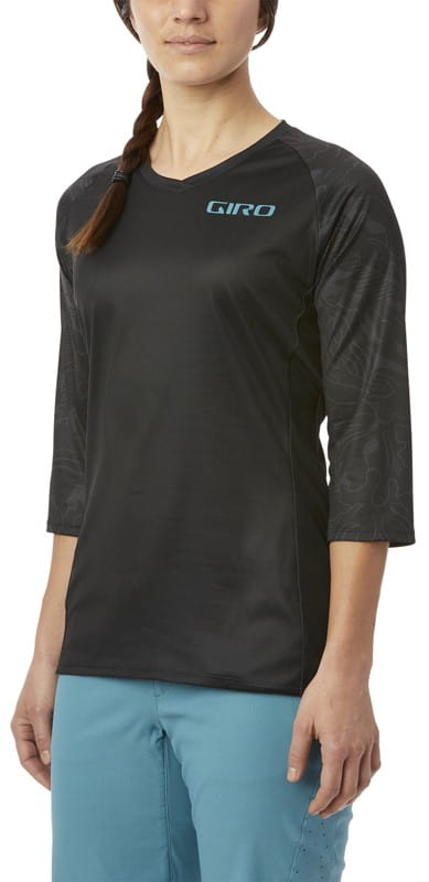 Koszulka damska GIRO ROUST JERSEY 3/4 rękaw black floral roz. S (DWZ)