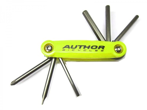 Klucze zestaw AUTHOR TOOLBOX 6 żółto-srebrne