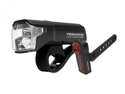 Zestaw lamp LS 480 LIGHTHAMMER 10/40/80 lux / LS 740 VECTOR REAR 1 dioda USB on/off czarna