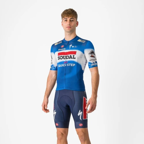 Koszulka kolarska Competizione, Team Soudal Quick Step, ceramic blue/white, rozmiar XL