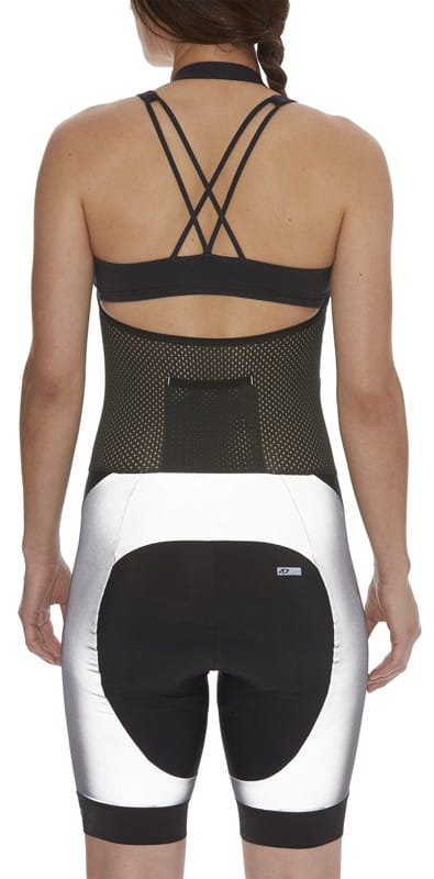 Spodenki damskie z wkładką GIRO CHRONO EXPERT HALTER BIB SHORT REFLECTIVE roz. L  (GIRO STUDIO 1) (DWZ)
