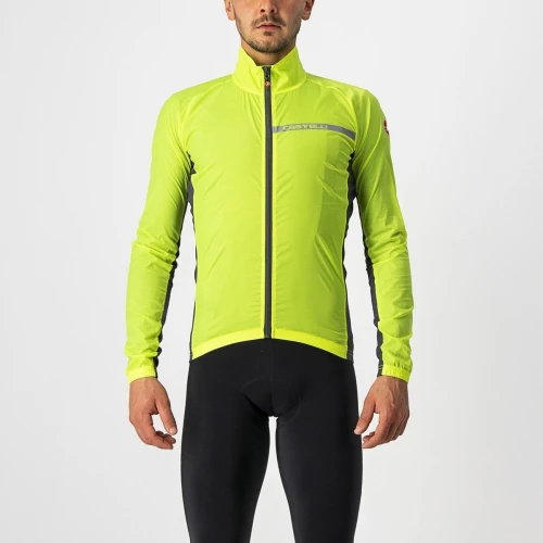 Kurtka kolarska Squadra Stretch, electric lime/dark gray, rozmiar M