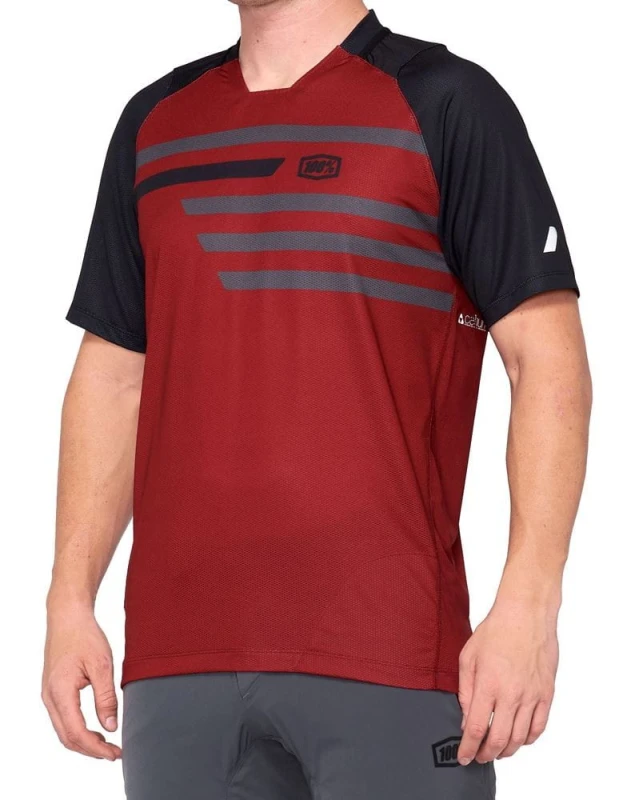 Koszulka męska 100% CELIUM Jersey krótki rękaw brick black roz. XL (NEW)