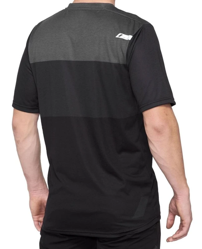 Koszulka męska 100% AIRMATIC Jersey krótki rękaw charcoal black roz. XL (NEW)