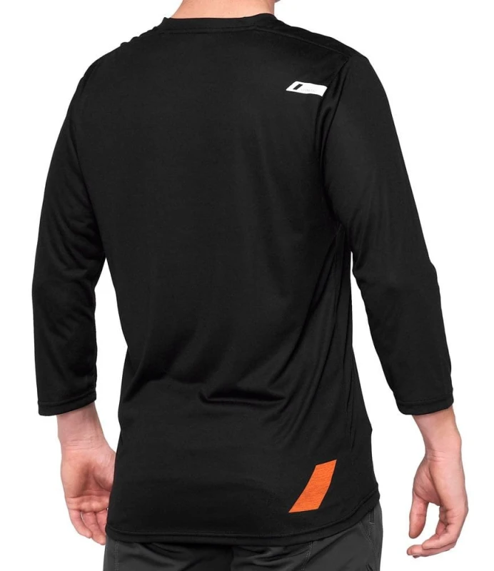 Koszulka męska 100% AIRMATIC 3/4 Sleeve black orange roz. M (NEW)