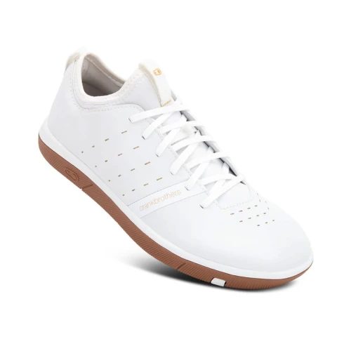 BUTY CRANKBROTHERS STAMP STREET LACE WHITE GOLD - GUM OUTSOLE 10.5 (44 EU)