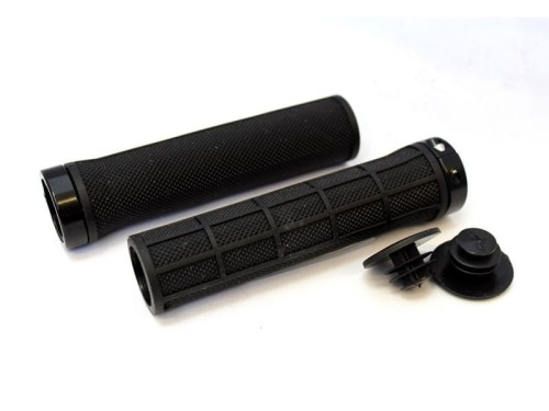 Chwyty kierownicy CLARKS CLO-210, LOCK-ON, Białe, 1 Pierścień czarny