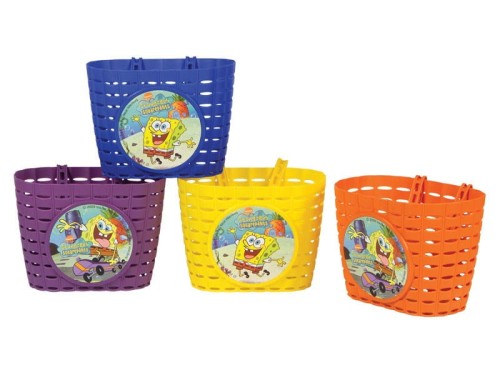 Koszyk na kierownice WIDEK SPONGE BOB plastikowy żółty 4szt. (DWZ)