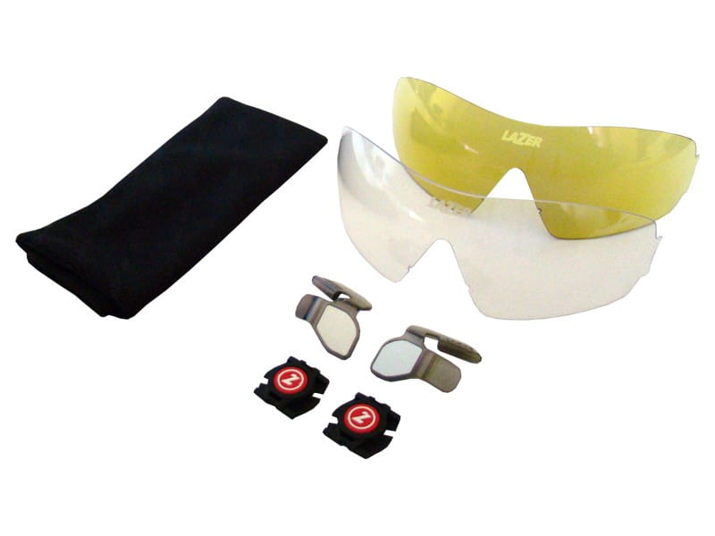 Okulary LAZER MAGNETO Flash Yellow (Smoke-Black Red REVO, Yellow, Clear)