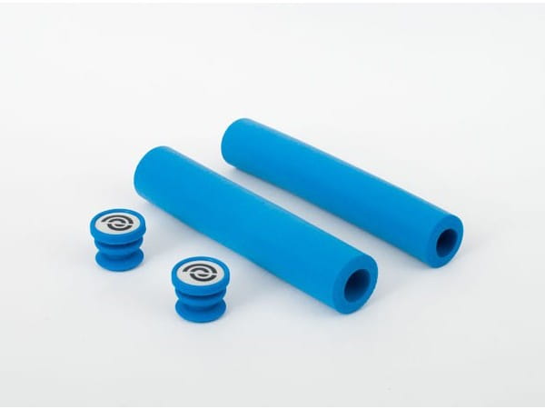 Chwyty kierownicy BIKE RIBBON SIO2 RACE SOFT GRIP 130mm 70gram silikon niebieskie (NEW)