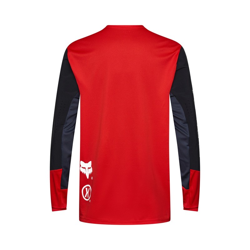 KOSZULKA ROWEROWA Z DŁUGIM RĘKAWEM FOX DEFEND ELEVATED FLUO RED S