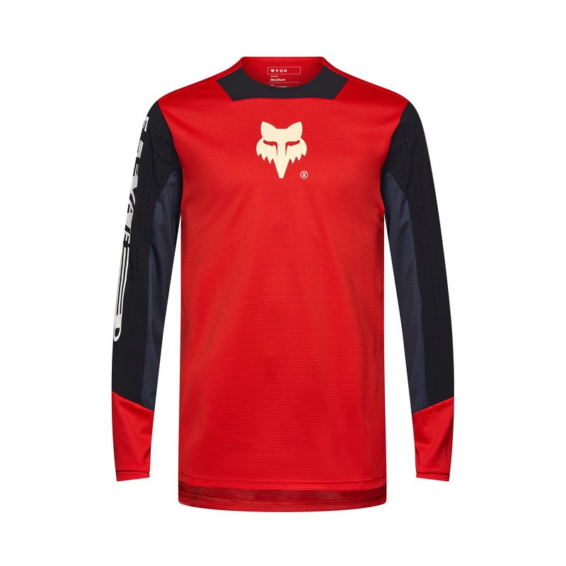 KOSZULKA ROWEROWA Z DŁUGIM RĘKAWEM FOX DEFEND ELEVATED FLUO RED XXL