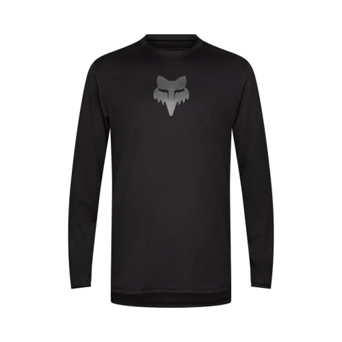 KOSZULKA ROWEROWA Z DŁUGIM RĘKAWEM FOX RANGER HEAD BLACK M