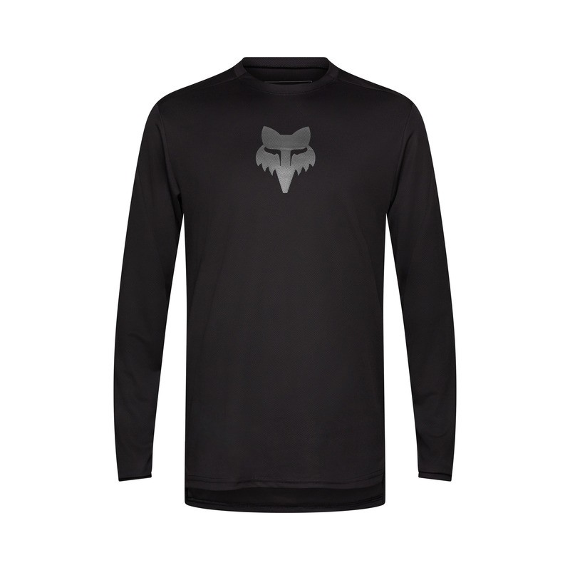 KOSZULKA ROWEROWA Z DŁUGIM RĘKAWEM FOX RANGER HEAD BLACK M