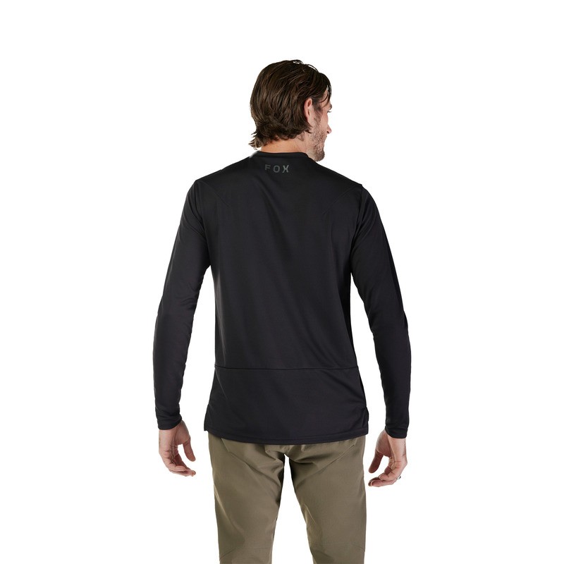 KOSZULKA ROWEROWA Z DŁUGIM RĘKAWEM FOX RANGER HEAD BLACK XL