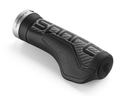 Chwyty kierownicy SPORTOURER JAMMY Sport L, 133,5mm, Lock-on, Czarno-szare (NEW)
