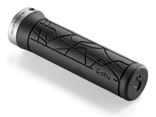 Chwyty kierownicy SPORTOURER JAMMY City L, 133,5mm, Lock-on, Czarne (NEW)