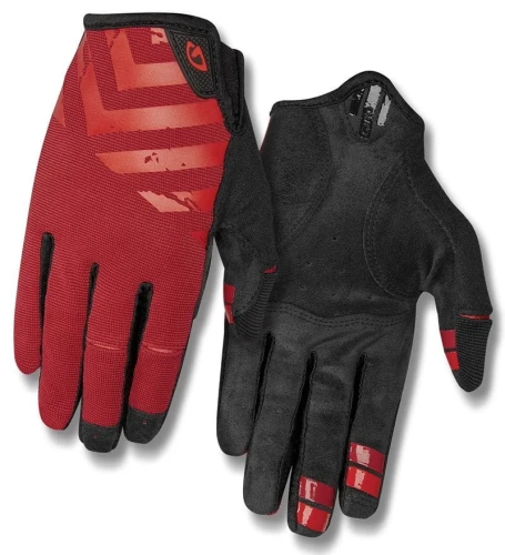 Rękawiczki męskie GIRO DND długi palec dark red birght red roz. XXL (obwód dłoni od 267 mm / dł. dłoni od 211 mm) (DWZ)