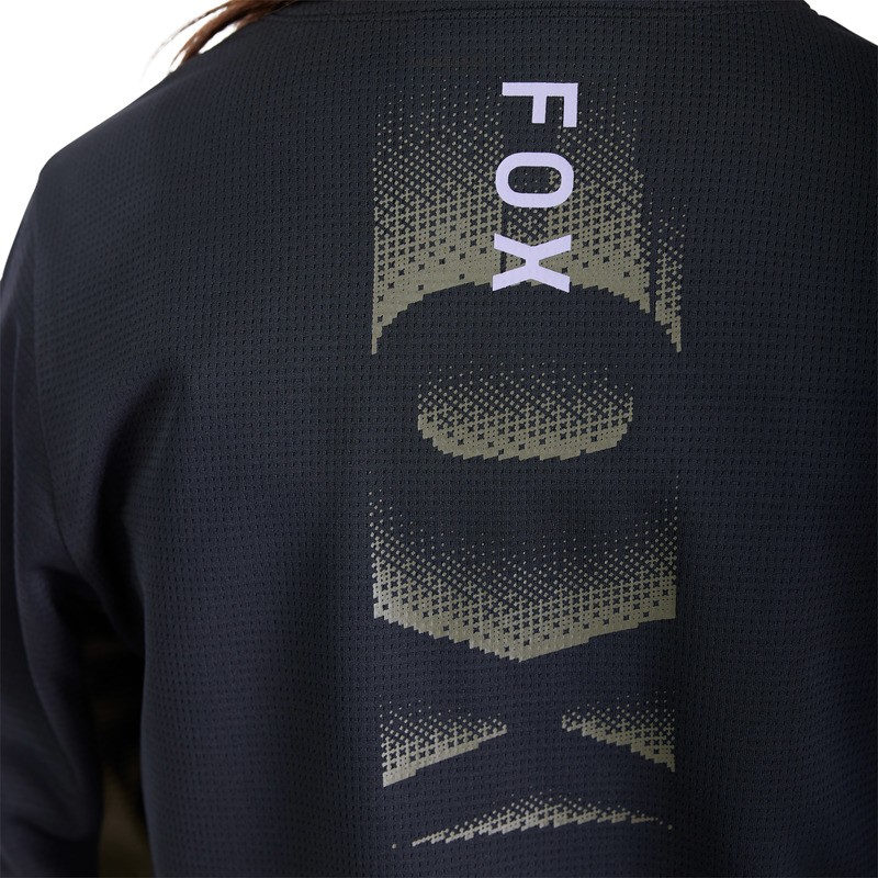 KOSZULKA ROWEROWA Z DŁUGIM RĘKAWEM FOX JUNIOR DEFEND PARK BLACK YL