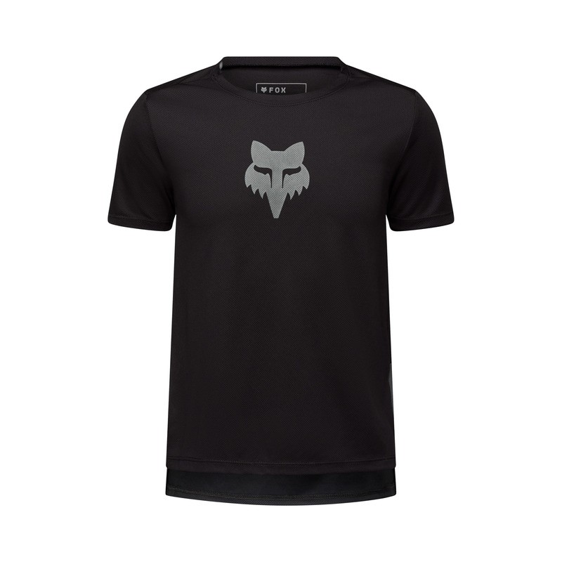 KOSZULKA ROWEROWA FOX JUNIOR RANGER HEAD BLACK YS