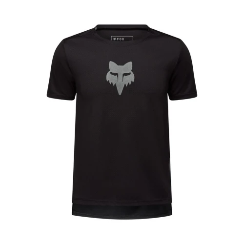 KOSZULKA ROWEROWA JUNIOR FOX RANGER HEAD BLACK YXL