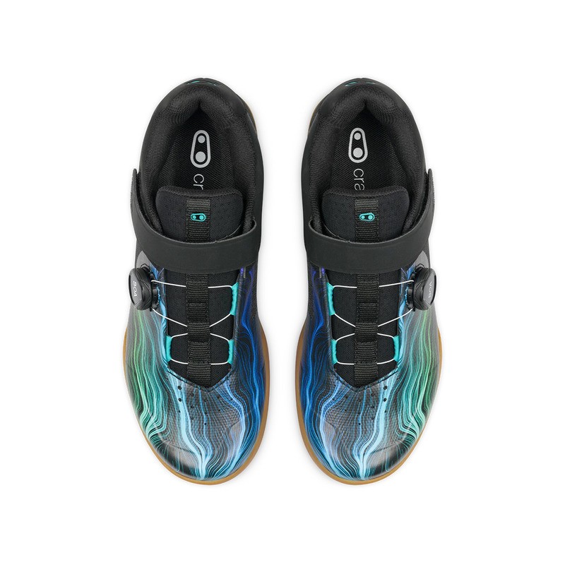 BUTY CRANKBROTHERS MALLET BOA BLACK/BLUE SWIRL - GUM OUTSOLE 10.5 (44 EU)