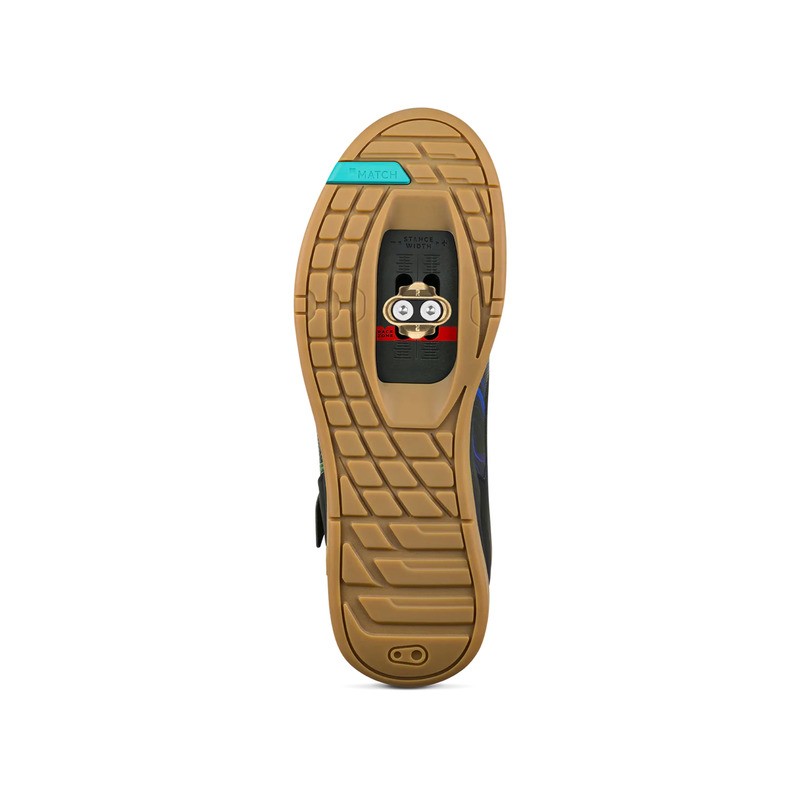 BUTY CRANKBROTHERS MALLET BOA BLACK/BLUE SWIRL - GUM OUTSOLE 11.5 (45 EU)