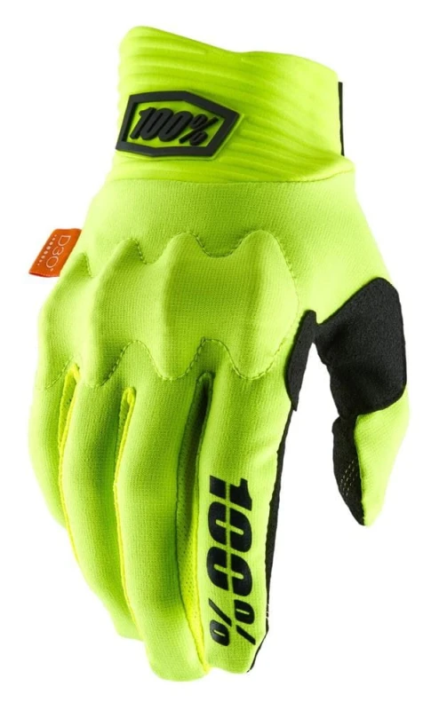 Rękawiczki 100% COGNITO Glove yellow black roz. XL (długość dłoni 200-209 mm) (NEW)