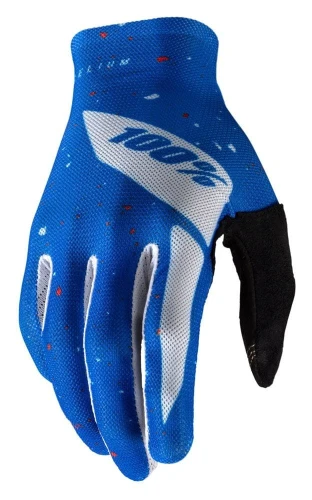 Rękawiczki 100% CELIUM Glove blue white roz. M (długość dłoni 187-193 mm) (DWZ)