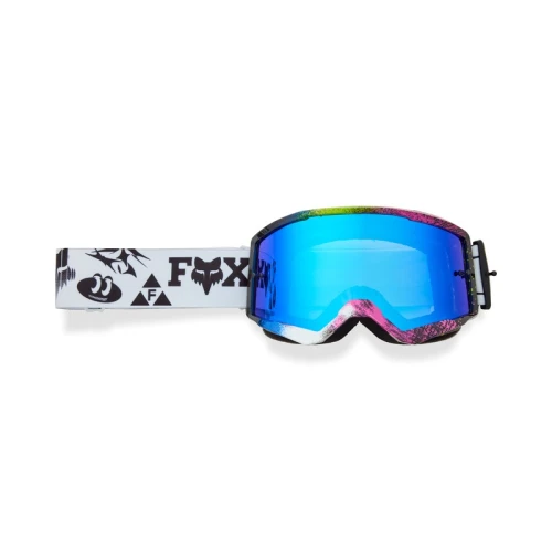 GOGLE MOTOCYKLOWE FOX MAIN IMAGE COSMO SPARK WHITE BLACK OS
