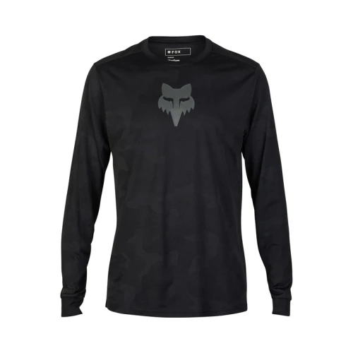 KOSZULKA ROWEROWA Z DŁUGIM RĘKAWEM FOX RANGER TRU DRI BLACK XL