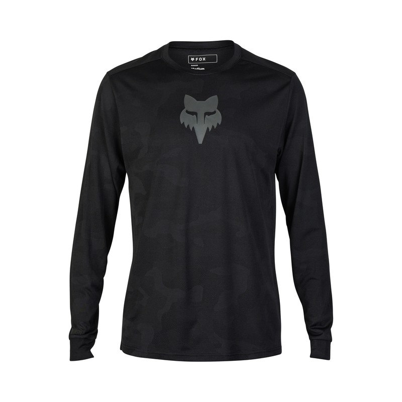 KOSZULKA ROWEROWA Z DŁUGIM RĘKAWEM FOX RANGER TRU DRI BLACK XL