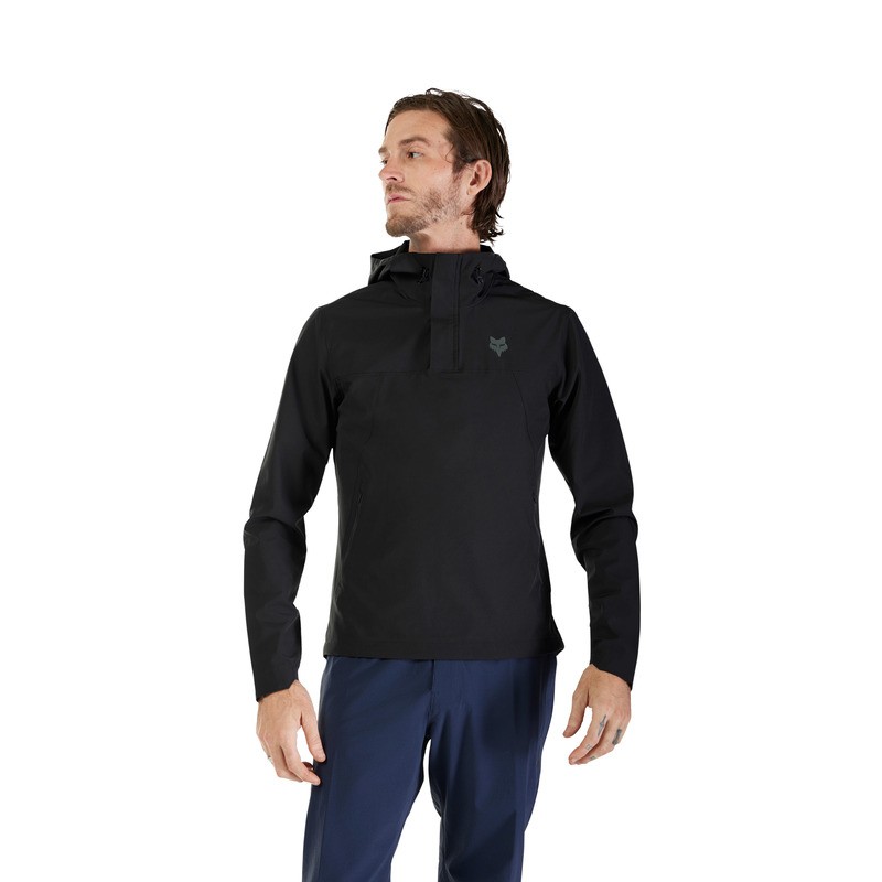 BLUZA ROWEROWA Z KAPTUREM FOX RANGER WIND PULLOVER BLACK XXL
