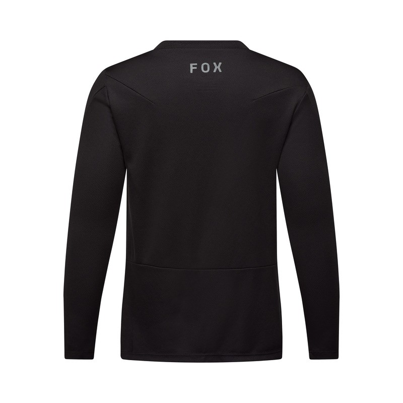 KOSZULKA ROWEROWA Z DŁUGIM RĘKAWEM FOX JUNIOR RANGER HEAD BLACK YL