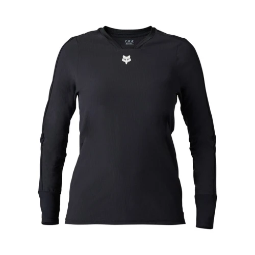 KOSZULKA ROWEROWA Z DŁUGIM RĘKAWEM DAMSKA FOX DEFEND THERMAL BLACK XS