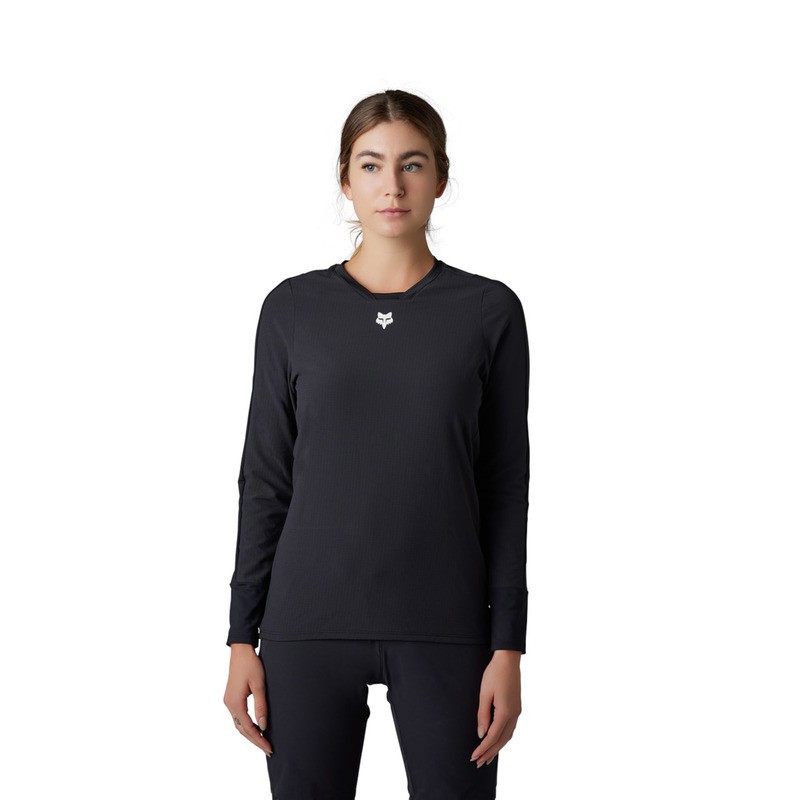 KOSZULKA ROWEROWA Z DŁUGIM RĘKAWEM FOX LADY DEFEND THERMAL BLACK XS
