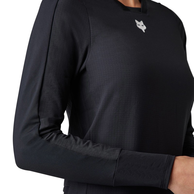 KOSZULKA ROWEROWA Z DŁUGIM RĘKAWEM FOX LADY DEFEND THERMAL BLACK XS