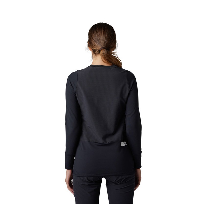 KOSZULKA ROWEROWA Z DŁUGIM RĘKAWEM FOX LADY DEFEND THERMAL BLACK M
