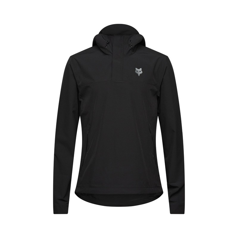 BLUZA ROWEROWA Z KAPTUREM FOX RANGER WIND PULLOVER BLACK S