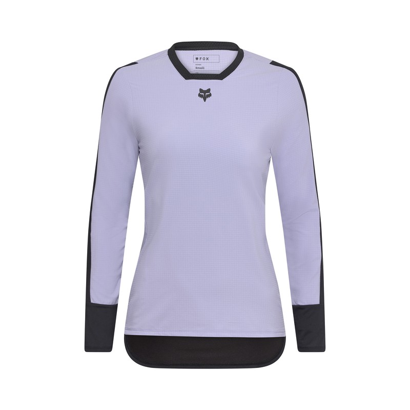 KOSZULKA ROWEROWA Z DŁUGIM RĘKAWEM FOX LADY DEFEND THERMAL LILAC S