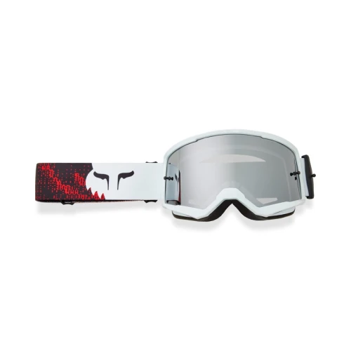 GOGLE MOTOCYKLOWE FOX MAIN KAIROS SPARK WHITE FLUO RED OS