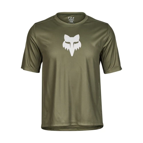 KOSZULKA ROWEROWA JUNIOR FOX RANGER OLIVE GREEN YM