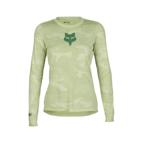KOSZULKA ROWEROWA Z DŁUGIM RĘKAWEM DAMSKA FOX RANGER TRU DRI CACTUS M
