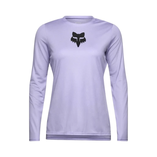 KOSZULKA ROWEROWA Z DŁUGIM RĘKAWEM DAMSKA FOX RANGER HEAD LILAC L