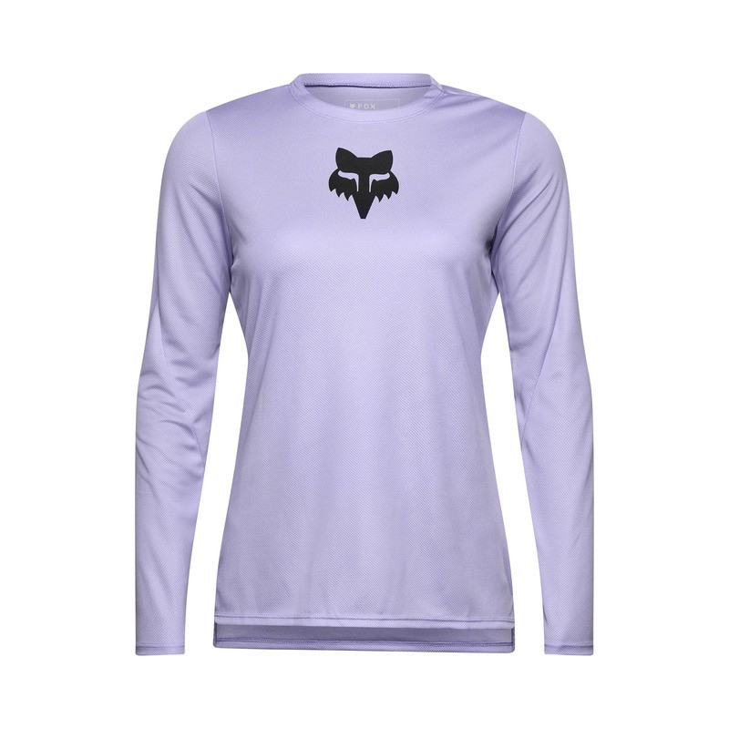 KOSZULKA ROWEROWA Z DŁUGIM RĘKAWEM FOX LADY RANGER HEAD LILAC L