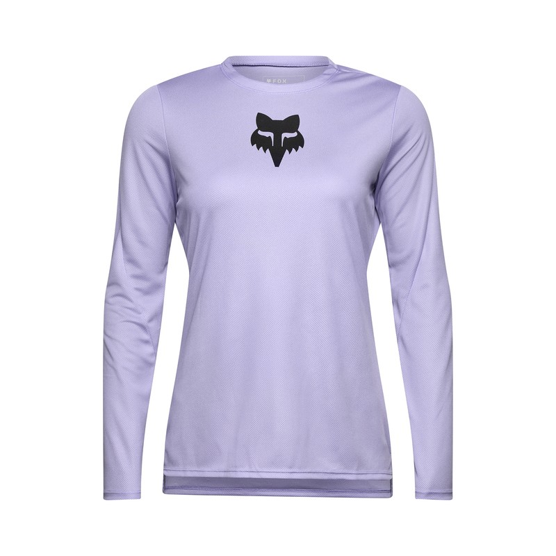KOSZULKA ROWEROWA Z DŁUGIM RĘKAWEM FOX LADY RANGER HEAD LILAC L