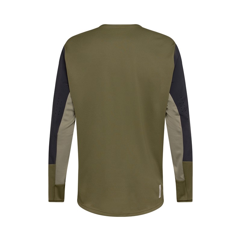 KOSZULKA ROWEROWA Z DŁUGIM RĘKAWEM FOX DEFEND OLIVE GREEN S