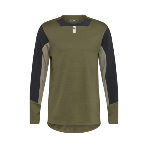 KOSZULKA ROWEROWA Z DŁUGIM RĘKAWEM FOX DEFEND OLIVE GREEN M