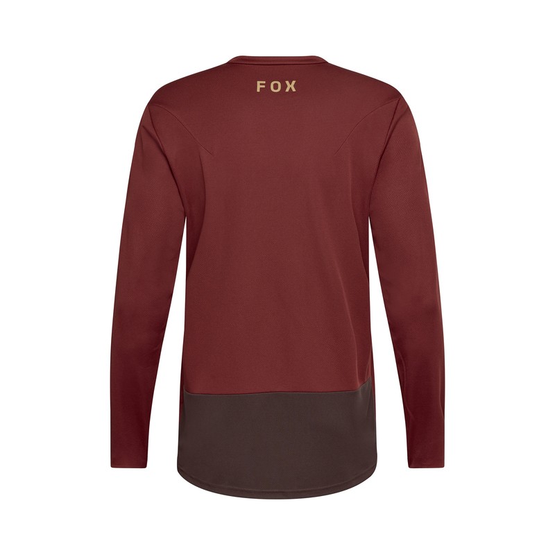KOSZULKA ROWEROWA Z DŁUGIM RĘKAWEM FOX RANGER HEAD RUST XL