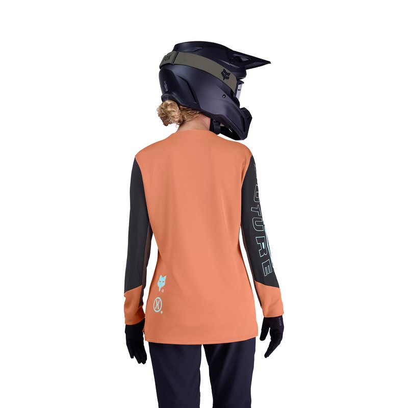 KOSZULKA ROWEROWA Z DŁUGIM RĘKAWEM FOX LADY DEFEND ELEVATED CORAL L